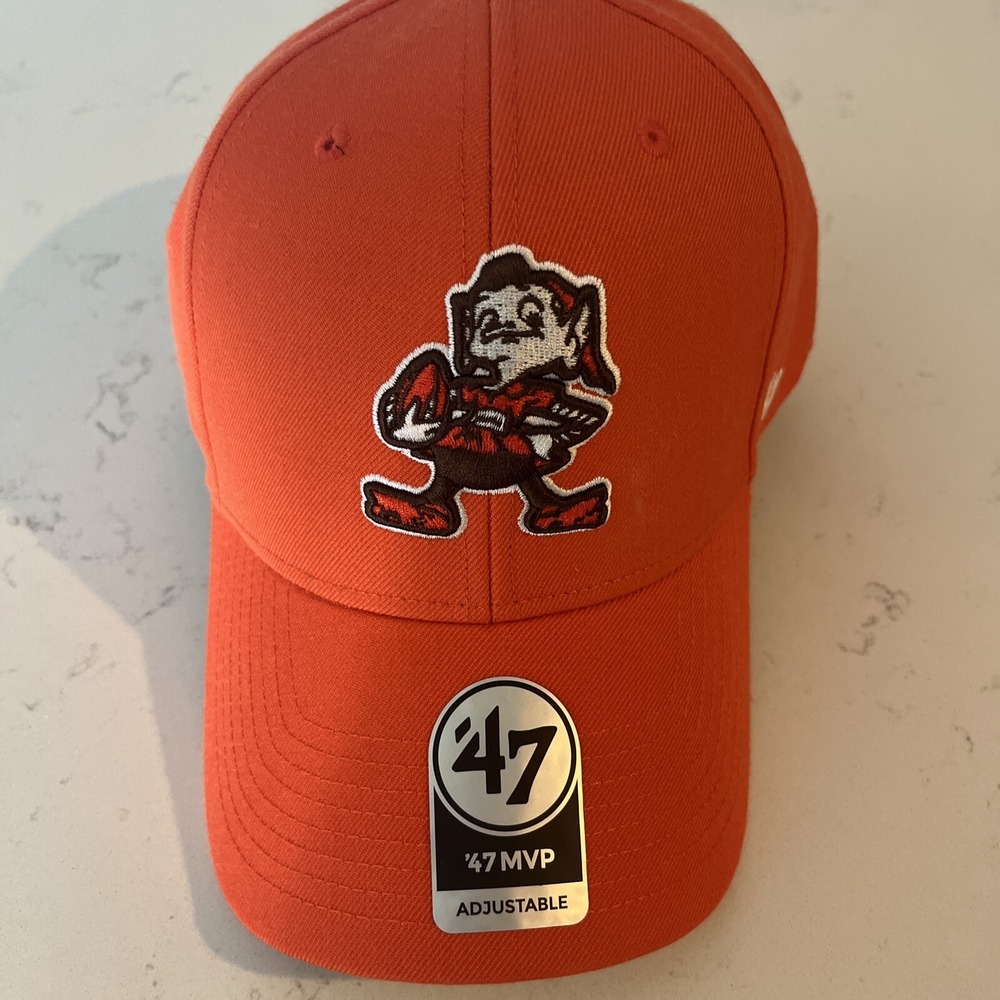 Cleveland Browns '47 Brand NFL Franchise MVP Legacy Orange Stretch Hat NWT